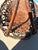 Burnt Umber Antique 1920's Japanese Bamboo Ikebana Hanakago Flower Basket For Sale - Image 8 of 13