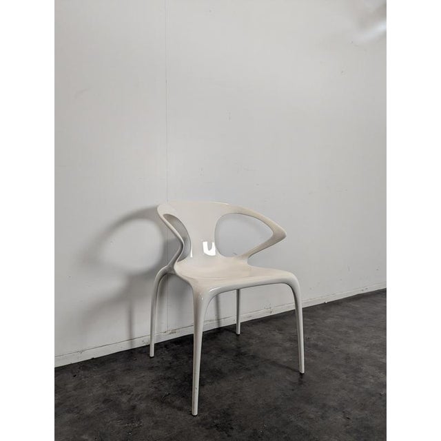 White Chairs by Ava Rochebobois, Set of 8 For Sale - Image 4 of 9