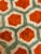 Berber Tribes of Morocco Handwoven Moroccan Mrirt Wool Rug, Orange & Sage Green Honeycomb Berber Carpet, Organic Modern Area Rug, 87" X 118" For Sale - Image 4 of 11
