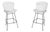 Harry Bertoia for Knoll Pair of White Wire Frame Bar Stools For Sale