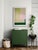 Mid-Century Modern Mixed Media Geometric With Pink and Green For Sale - Image 3 of 5