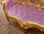 Late 20th Century Late 20c Artisan Louis XVI Gold Rose Beech Settee For Sale - Image 5 of 9