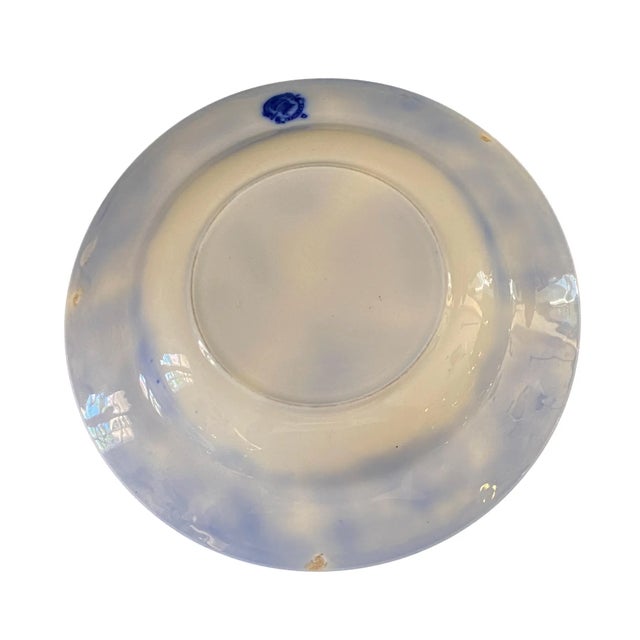 Antique Flow Blue Plate W. H. Grindley Co. England “Shanghai” For Sale In New York - Image 6 of 6