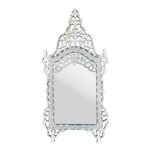 Vintage Mother of Pearl Inlaid Mirror