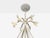 Mid Century Modern, White Painted Iron, Large Chandelier, Usa, 1960s For Sale - Image 9 of 10