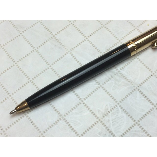 Vintage "Paper Mate" Black and Goldtone Pen For Sale - Image 11 of 13