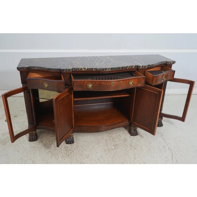 Traditional Herendon Historic Natchez Maple Top Mahogany Sideboard Buffet For Sale - Image 3 of 18