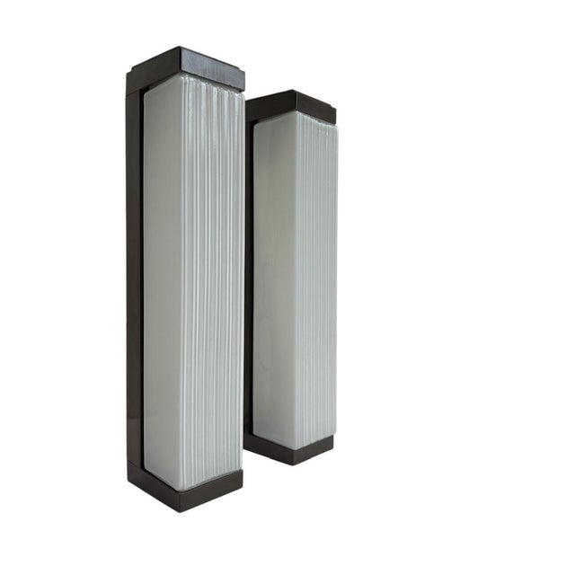 Mid-Century Textured Glass Wall Lights from Herda, 1960s, Set of 2 For Sale - Image 17 of 18