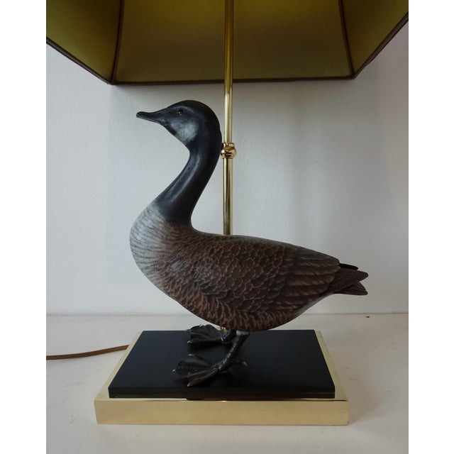 Duck Table Lamp in Polished Brass, 1970s For Sale - Image 9 of 18