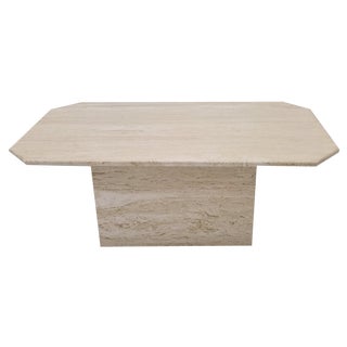Rectangle Travertine Coffee or Side Table, Italy, 1980s For Sale
