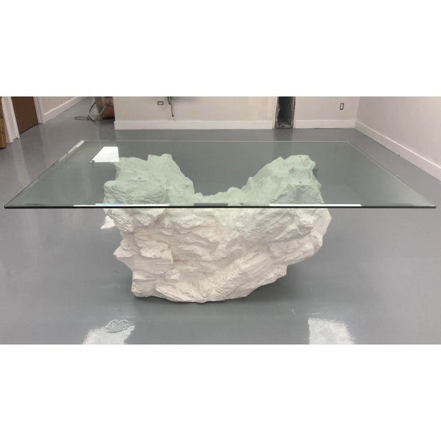 Postmodern Faux Quarry Plaster Dining Table From Sirmos For Sale - Image 9 of 13