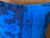 Electric Blue Vintage Turkish Rug Pillow 18x18 For Sale - Image 12 of 13