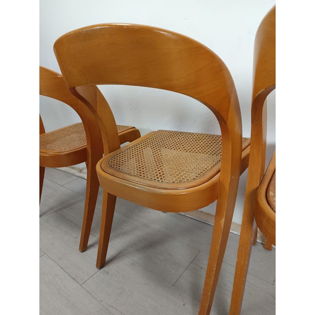 Gondola Chairs from Baumann, 1980s, Set of 4 For Sale - Image 14 of 18
