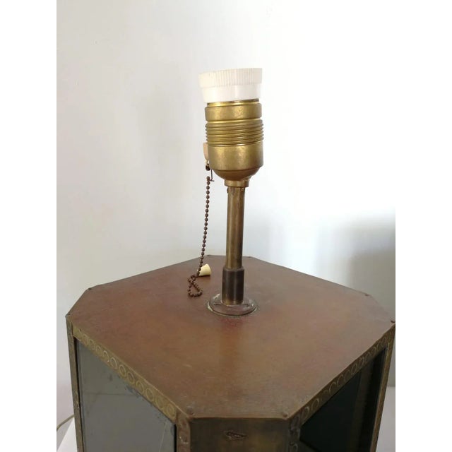 1960s Brass and Mirror Table Lamps by Christian Leroy, 1960s, Set of 2 For Sale - Image 5 of 13