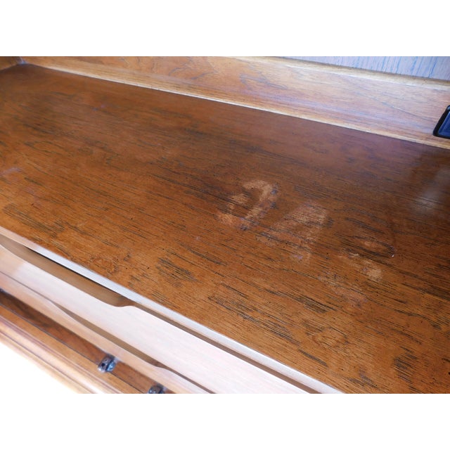 Thomasville Fisher Park Pecan Wood Armoire Tall Chest For Sale - Image 15 of 15