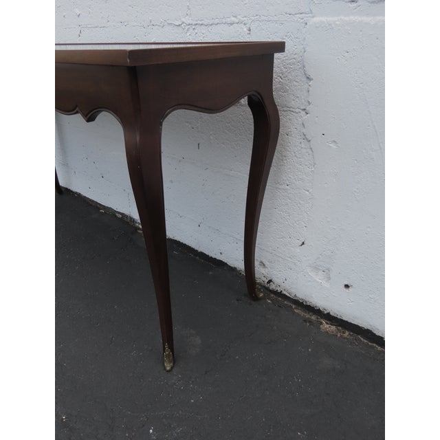French Long Narrow Console Entry Library Table 6579 For Sale - Image 9 of 16