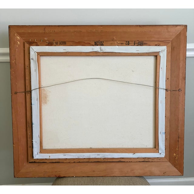 Vintage Signed Coastal Seascape Oil Painting by B. Cromwell, Circa 1970s For Sale - Image 10 of 10