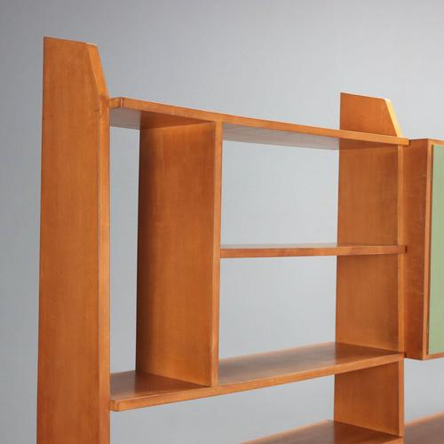 Vintage Bookcase in Lacquered Wood and Glass, 1960s For Sale - Image 6 of 14