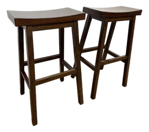 Pottery Barn Tibetan Bar Stools, Pair