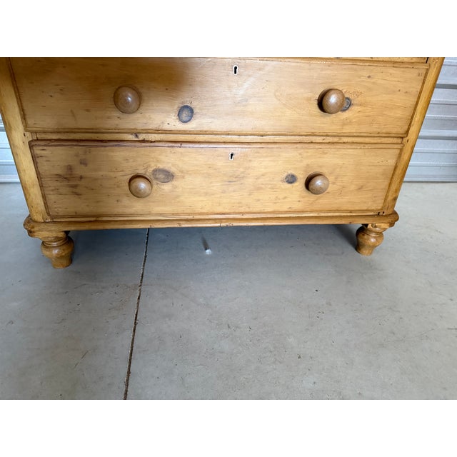 Antique Pine Two Over Two Drawers - Chest of Drawers From England For Sale - Image 12 of 18