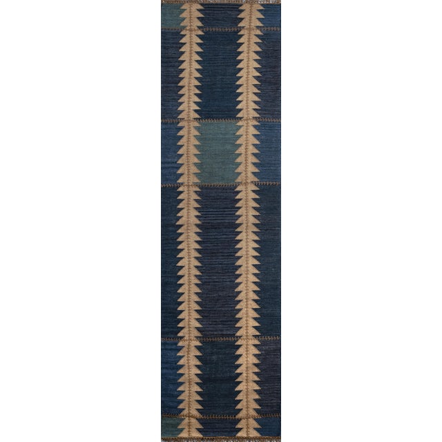 2020s Mahi Zara Indigo 2'3" X 8' Runner For Sale - Image 5 of 7