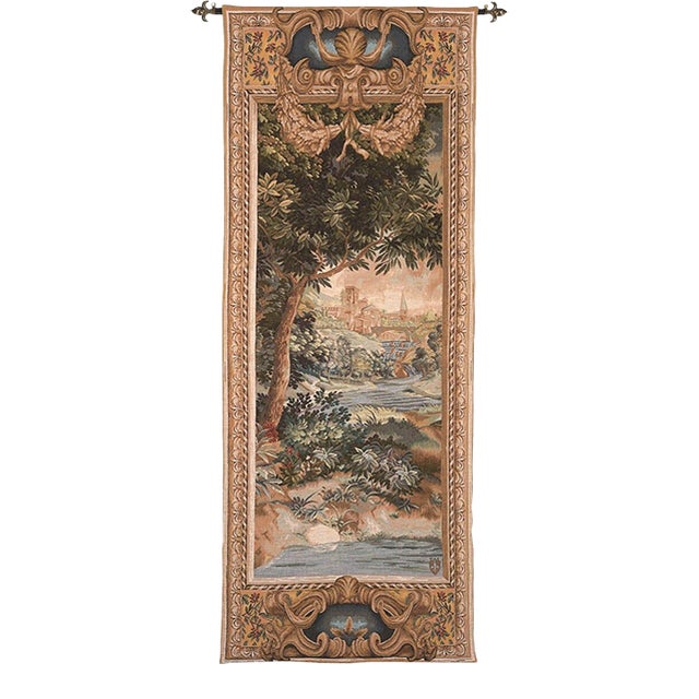 Portiere Cascade I Loom Woven Tapestry - 183 X 71 Cm (6'0" X 2'4") - Requires Rod Size 2 For Sale