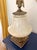 1960s Oversized Vintage Hollywood Regency Opaline Glass Brass Cherub Table Lamps Restored - A Pair For Sale - Image 5 of 7