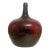 Early 20th Century French Demijohn Wine Bottle Jug Handblown Amber Brown Glass 18" For Sale