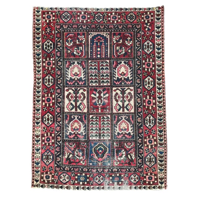 Vintage Wool Bakhtiar Rug, 1960s For Sale