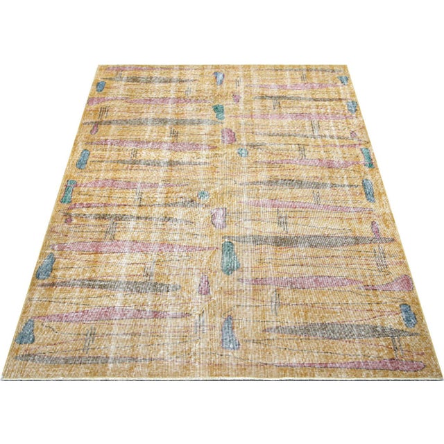 1960s 1960s Turkish Mid-Century-Modern Rug For Sale - Image 5 of 5