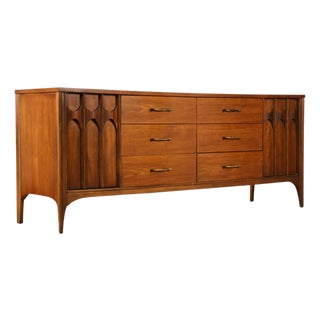 Kent Coffey Perspecta Vintage Mid Century Modern 12 Drawer Lowboy Dresser C. 1960s For Sale