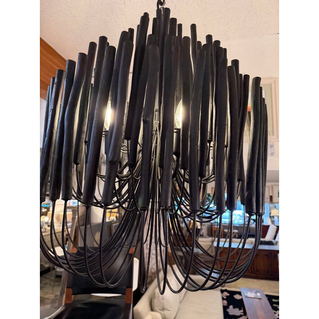 Wood Arteriors Home Tilda Chandelier, Small For Sale - Image 7 of 12