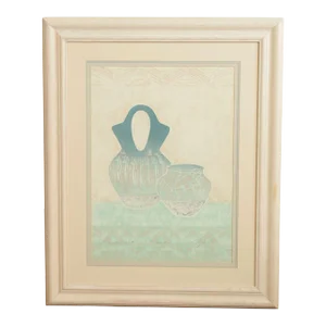 Native American 'Wedding Vase II' Framed Lithograph Print