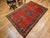 Textile Vintage Persian Malayer Area Rug, Hand-Knotted Wool, Geometric Tribal Pattern, 4x7, Terracotta & Navy For Sale - Image 7 of 18