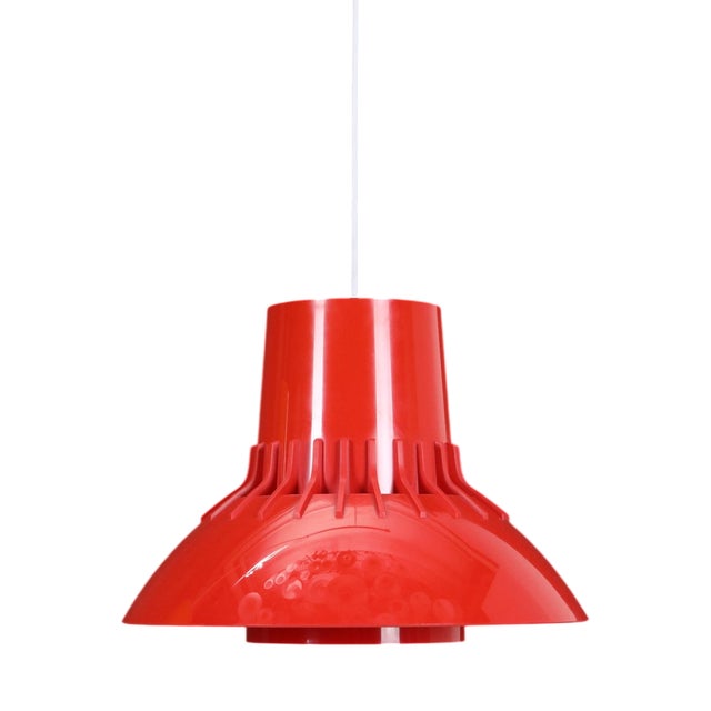 Danish Space Age Pendant Lamp by Svend Middelboe for Nordisk Solar Compagni, 1970s For Sale