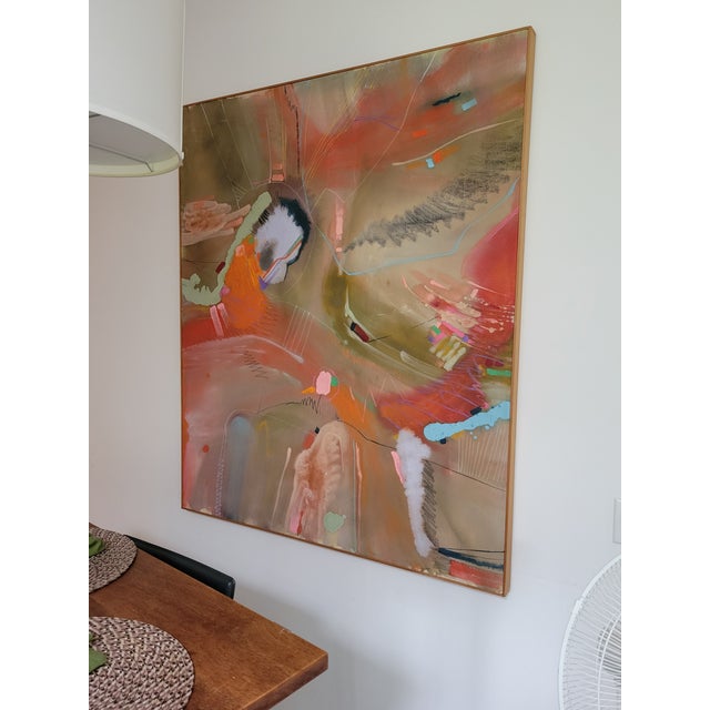 Mid 20th Century Helen Bershad Abstract Oil on Canvas, Unsigned, Framed For Sale In Philadelphia - Image 6 of 7