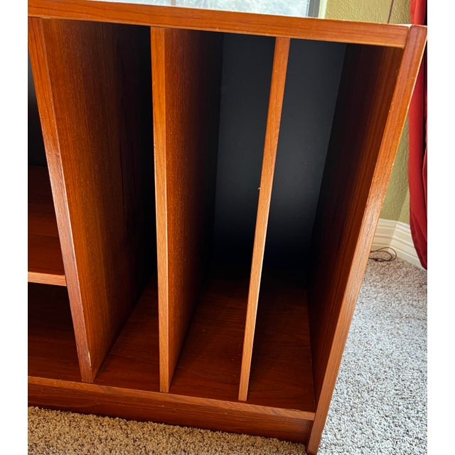Mid Century Modern 2-Piece Teak Expandable Desk/Media Center For Sale - Image 9 of 10