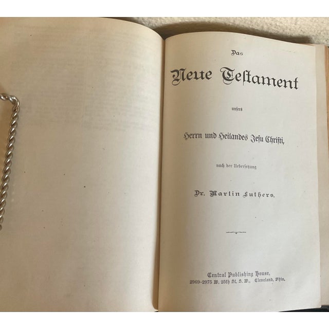 Antique Holy Bible and Scripture of the Old and New Testament in German For Sale In Palm Springs - Image 6 of 16