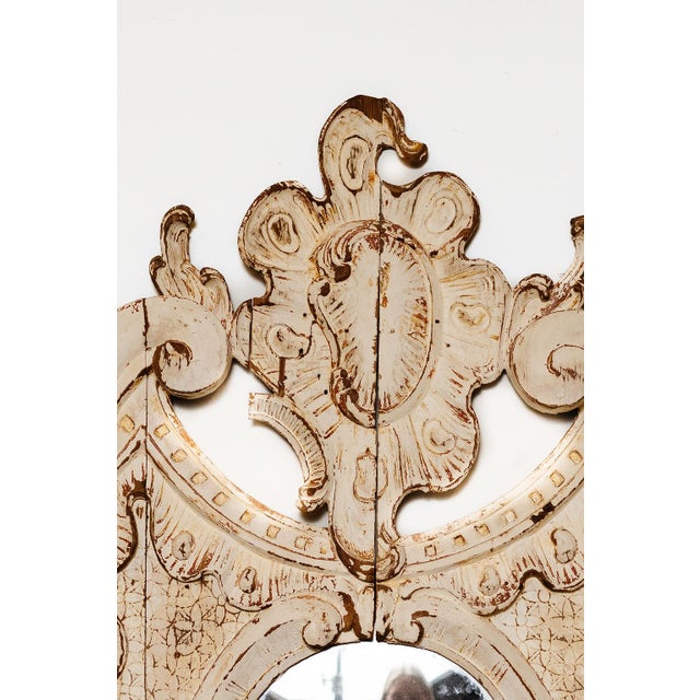 Antique Architectural Overdoor Mirror, Italy, C. 1800 For Sale - Image 4 of 10