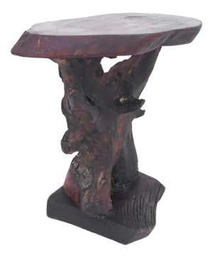 Vintage Tree Slab Side Table or Pedestal