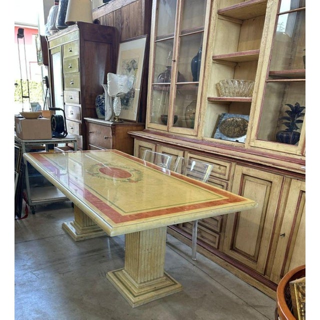 Marble Dining Table with Column Bases, 1970s For Sale - Image 10 of 18