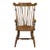 Ethan Allen Hand Decorated Hitchcock Inspired Solid Maple Fiddleback Duxbury Accent Arm Chair 14-6072a - 601 Nutmeg Finish For Sale