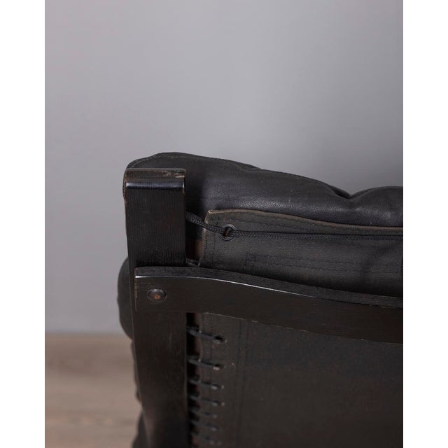 Black Vintage Siesta Armchairs in Leather by Ingmar Relling for Westnofa, 1970s, Set of 2 For Sale - Image 8 of 13
