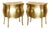 24CT Gold Leaf Canova Nightstands by Fendi Casa, Set of 2 For Sale