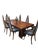 Mid-Century 7pc Dining Room Set Danish Modern Walnut For Sale
