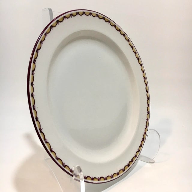 Ivory German 1930s Hand Painted Plates - Set of 4 For Sale - Image 8 of 9