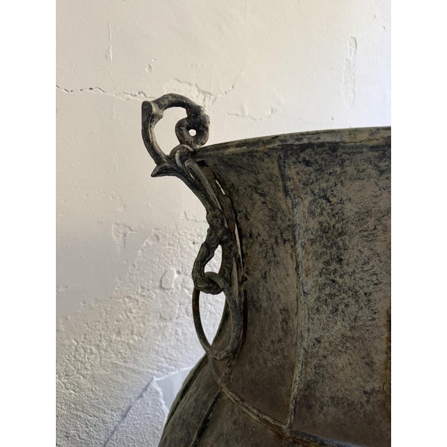 Ornamental Copper Amphora Vases, 20th Century, Set of 2 For Sale - Image 9 of 18