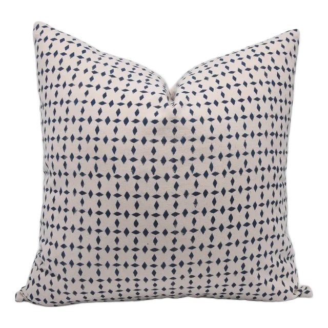 Fabdivine Block Print Cushion Cover 22x22 Inch - Diamond For Sale