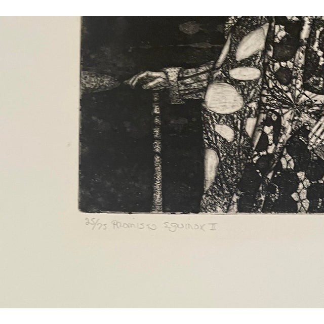 1985 Walter Crump Promised Equinox Aquatint For Sale - Image 4 of 5