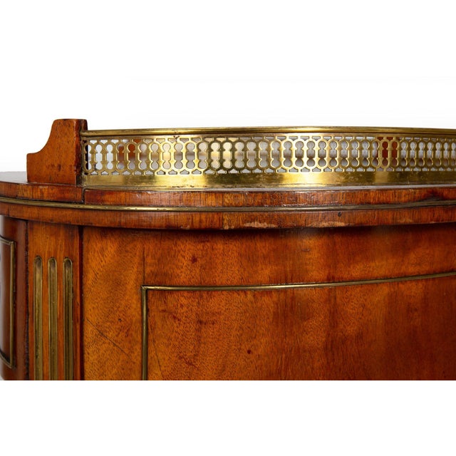 Baltic Neoclassical Mahogany Kidney-Form Writing Desk Bureau Plat Ca. 1880 For Sale - Image 17 of 18